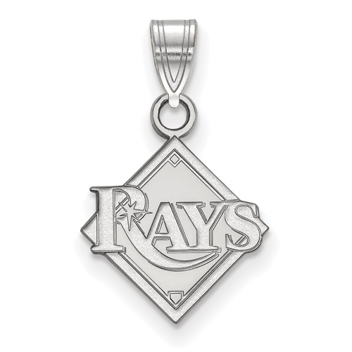 Sterling Silver 1/2in Tampa Bay Rays Logo Pendant