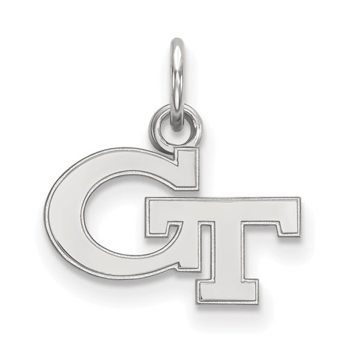 Sterling Silver Georgia Tech GT Charm 3/8in