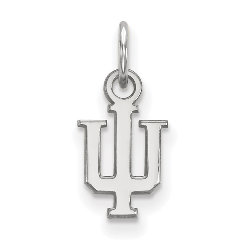 Sterling Silver 3/8in Indiana University Logo Pendant