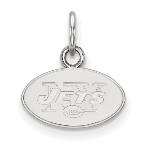 Sterling Silver 3/8in New York Jets Logo Charm
