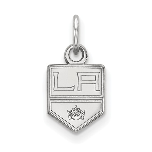 Los Angeles Kings Charm 3/8in 10k White Gold