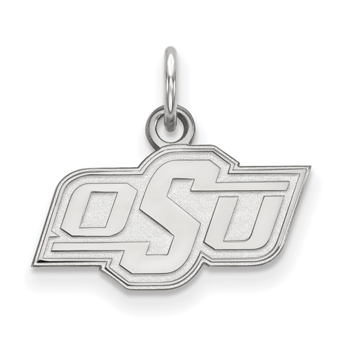 Sterling Silver 3/8in Oklahoma State University OSU Pendant