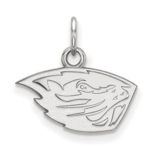 Sterling Silver 3/8in Oregon State University Pendant
