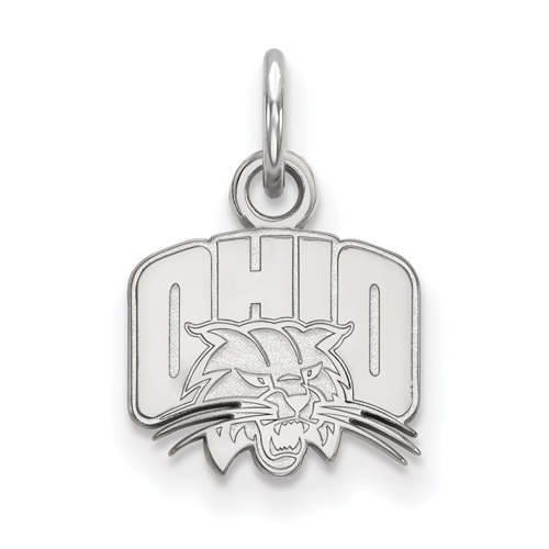 Ohio University Logo Charm 3/8in Sterling Silver