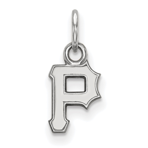 Sterling Silver 3/8in Pittsburgh Pirates P Pendant
