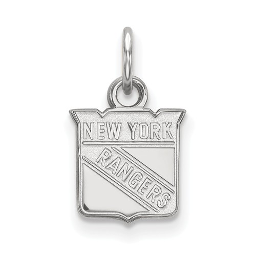 New York Rangers Charm 3/8in Sterling Silver