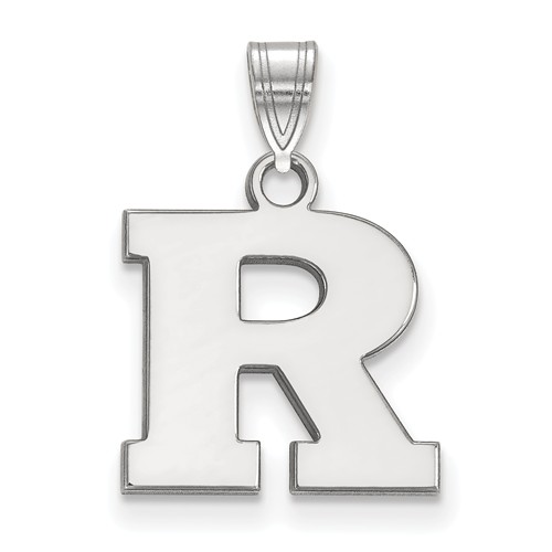 Sterling Silver Rutgers University R Charm 1/2in