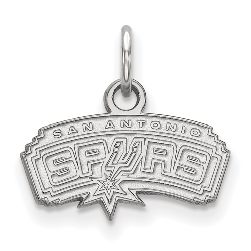 Sterling Silver 3/8in San Antonio Spurs Pendant