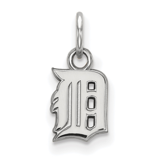 Sterling Silver 3/8in Detroit Tigers Pendant