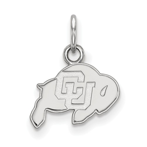 University of Colorado Buffalo Charm 3/8in Sterling Silver