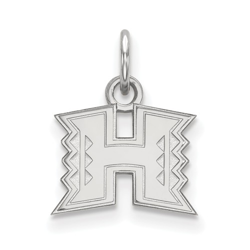 University of Hawaii Charm 3/8in 14k White Gold