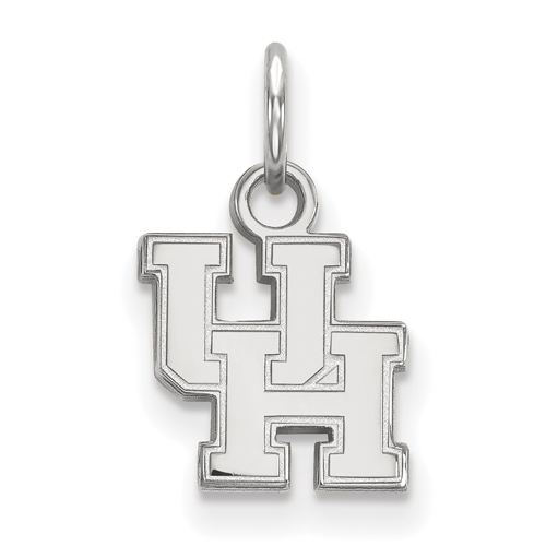 10kt White Gold 3/8in University of Houston UH Pendant