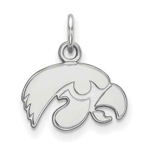 University of Iowa Charm 3/8in Sterling Silver