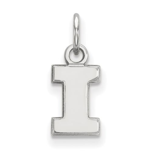 Sterling Silver 3/8in University of Illinois Block I Pendant