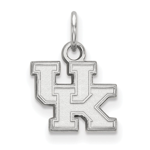 14kt White Gold 3/8in University of Kentucky UK Charm
