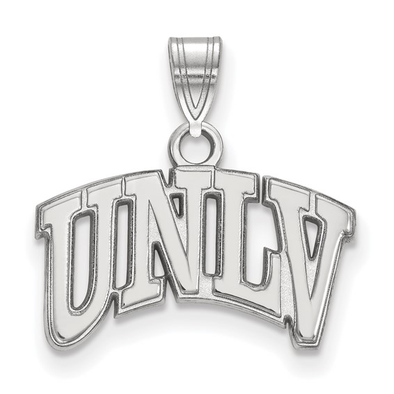 Sterling Silver University of Nevada Las Vegas UNLV Pendant 3/8in