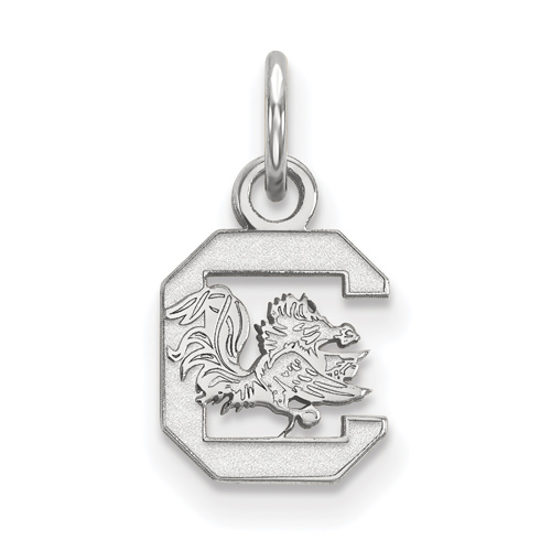 10kt White Gold 3/8in University of South Carolina Pendant