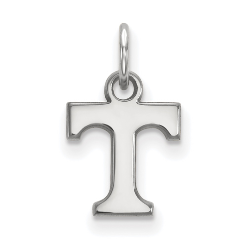 14kt White Gold 3/8in University of Tennessee T Pendant