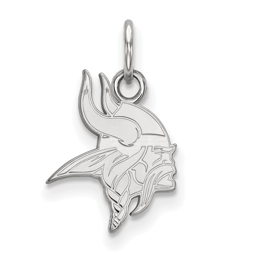 Sterling Silver 1/2in Minnesota Vikings Logo Charm