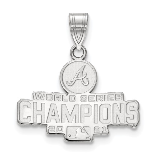Sterling Silver Atlanta Braves World Series 2021 Pendant