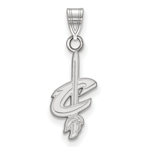 10kt White Gold 1/2in Cleveland Cavaliers Logo Pendant
