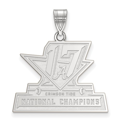 Sterling Silver 7/8in University of Alabama 2017 CFP Champs Pendant
