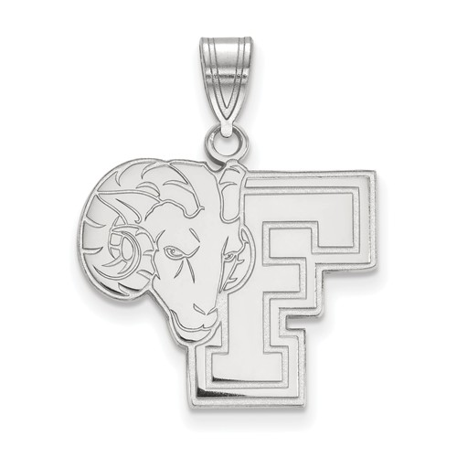 Sterling Silver Fordham University Rams Pendant