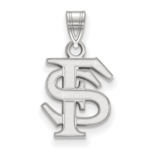Sterling Silver 1/2in Florida State University FS Pendant