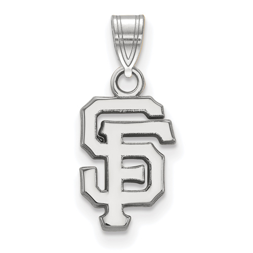 Sterling Silver 1/2in San Francisco Giants SF Pendant