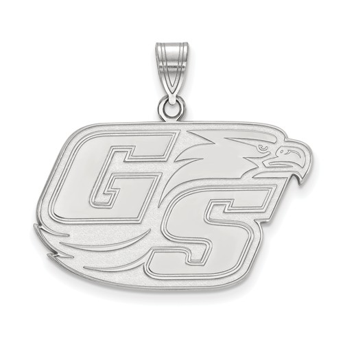 Sterling Silver Georgia Southern University GS Pendant 7/8in