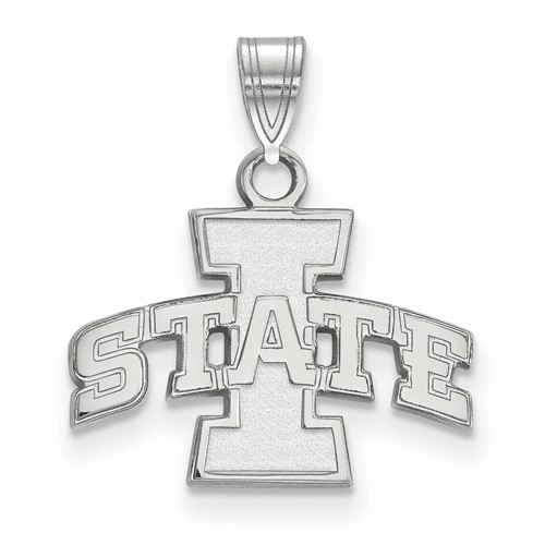 Iowa State University Pendant 1/2in Sterling Silver