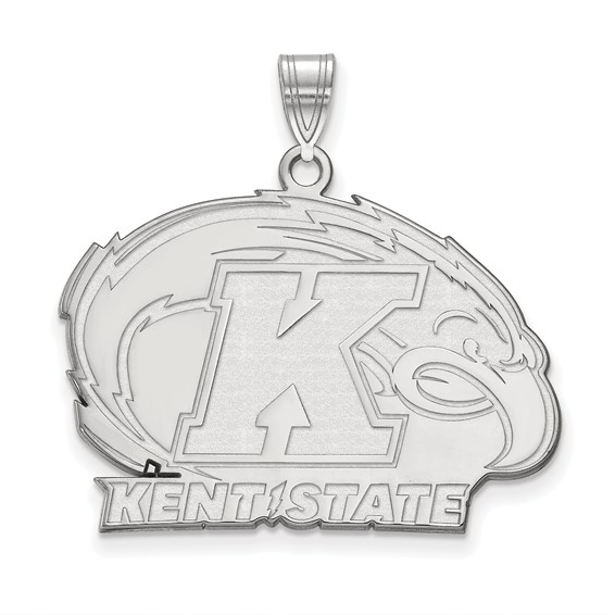 Sterling Silver Kent State University Golden Flashes Pendant