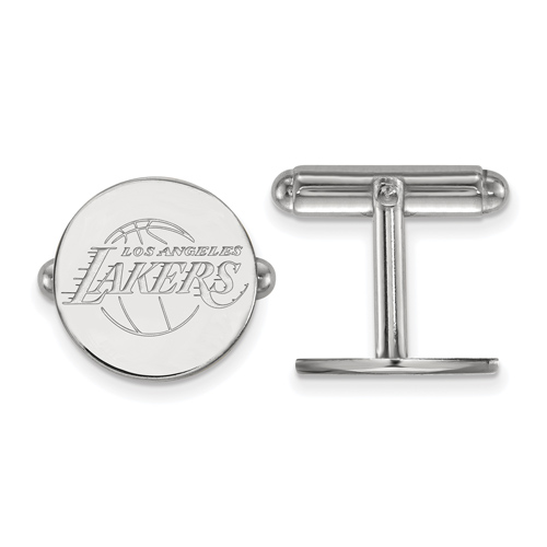 Sterling Silver Los Angeles Lakers Cuff Links