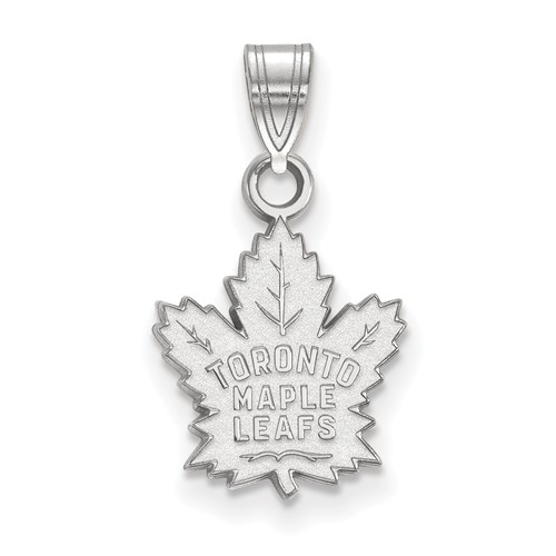 14k White Gold Toronto Maple Leafs Pendant 1/2in