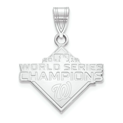 Sterling Silver Washington Nationals World Series 2019 Pendant