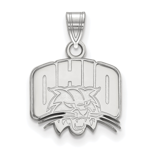 Ohio University Pendant 1/2in Sterling Silver