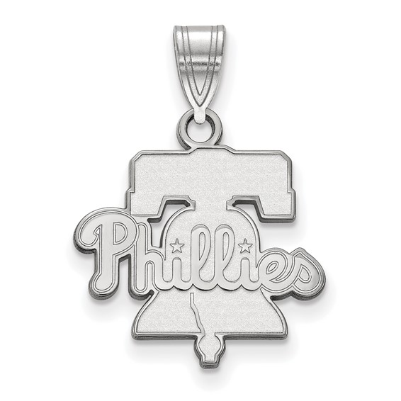 Sterling Silver 5/8in Philadelphia Phillies Bell Pendant