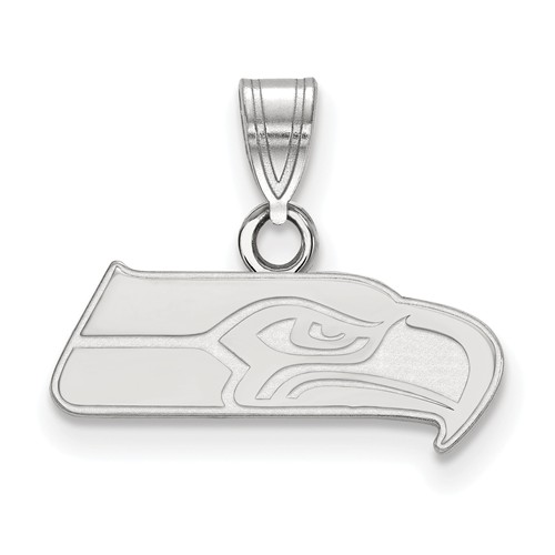 Sterling Silver 3/8in Seattle Seahawks Pendant