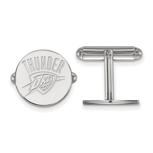 Sterling Silver Oklahoma City Thunder Cuff Links