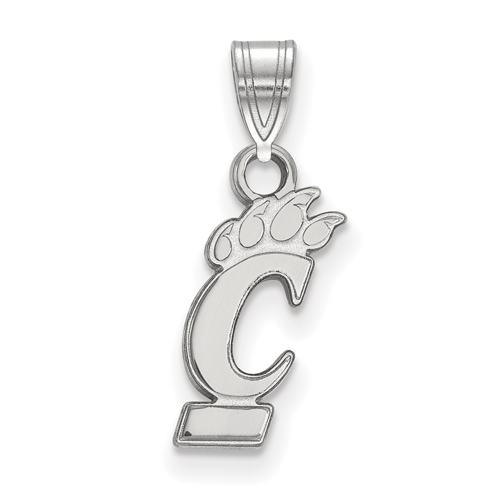 Sterling Silver 1/2in University Of Cincinnati Pendant