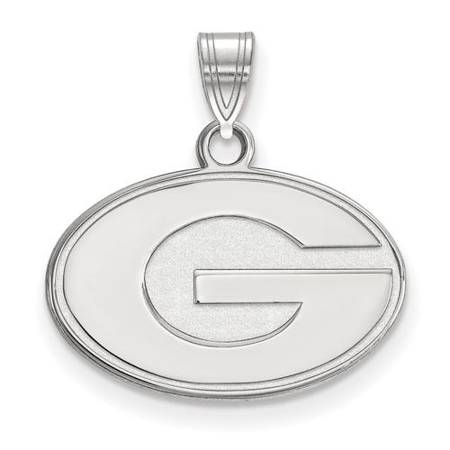Sterling Silver 1/2in University of Georgia G Pendant