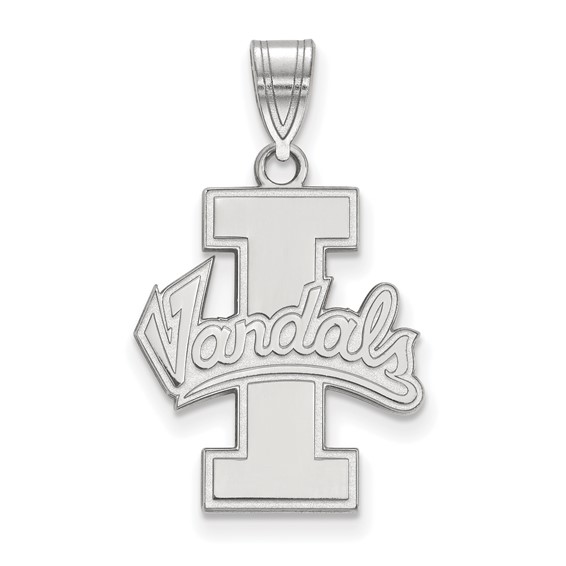 Sterling Silver University of Idaho Vandals Logo Pendant 3/4in