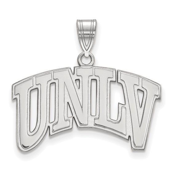 Sterling Silver University of Nevada Las Vegas UNLV Pendant 1/2in