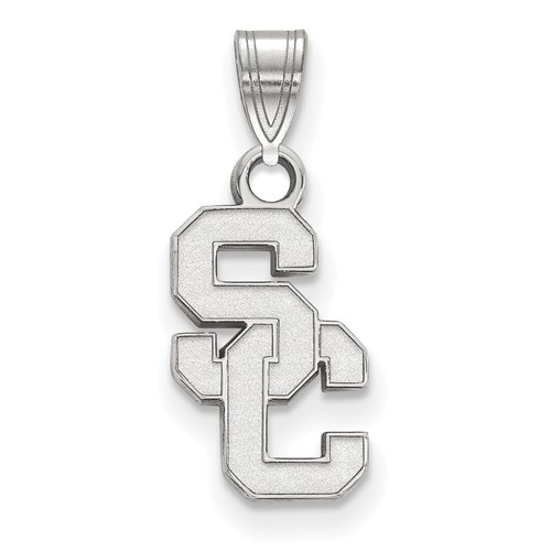 University of Southern California SC Pendant 5/8in Sterling Silver