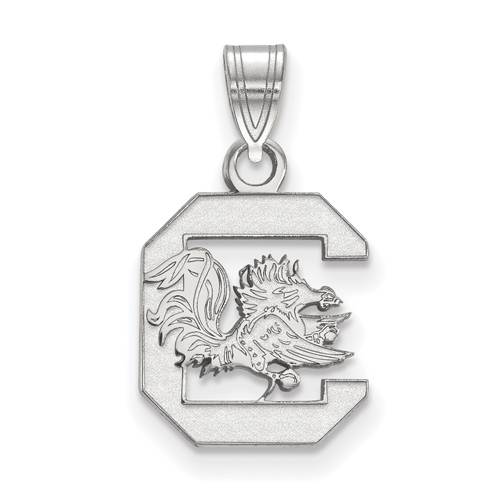 Sterling Silver 1/2in University of South Carolina Pendant