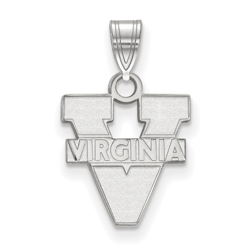 Sterling Silver 1/2in University of Virginia Logo Pendant