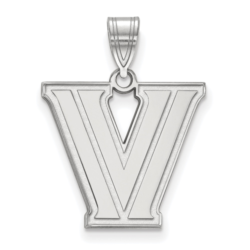 Villanova University V Pendant 5/8in Sterling Silver