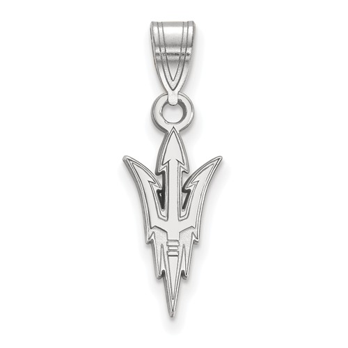 Arizona State University Pitchfork Pendant 5/8in Sterling Silver