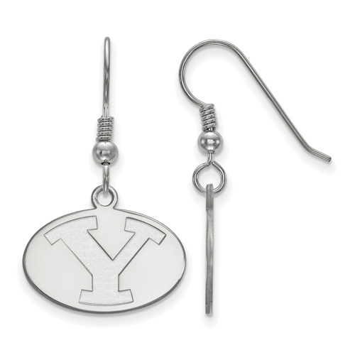 Brigham Young University Small Dangle Earrings Sterling Silver