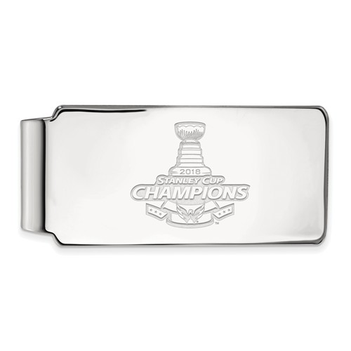 Sterling Silver Washington Capitals 2018 Stanley Cup Money Clip